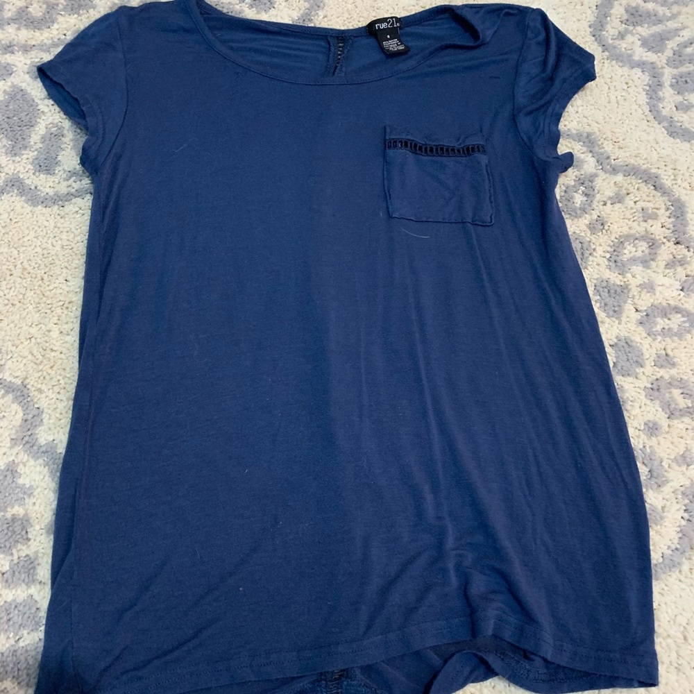 Navy blue shirt sleeve Rue21 shirt